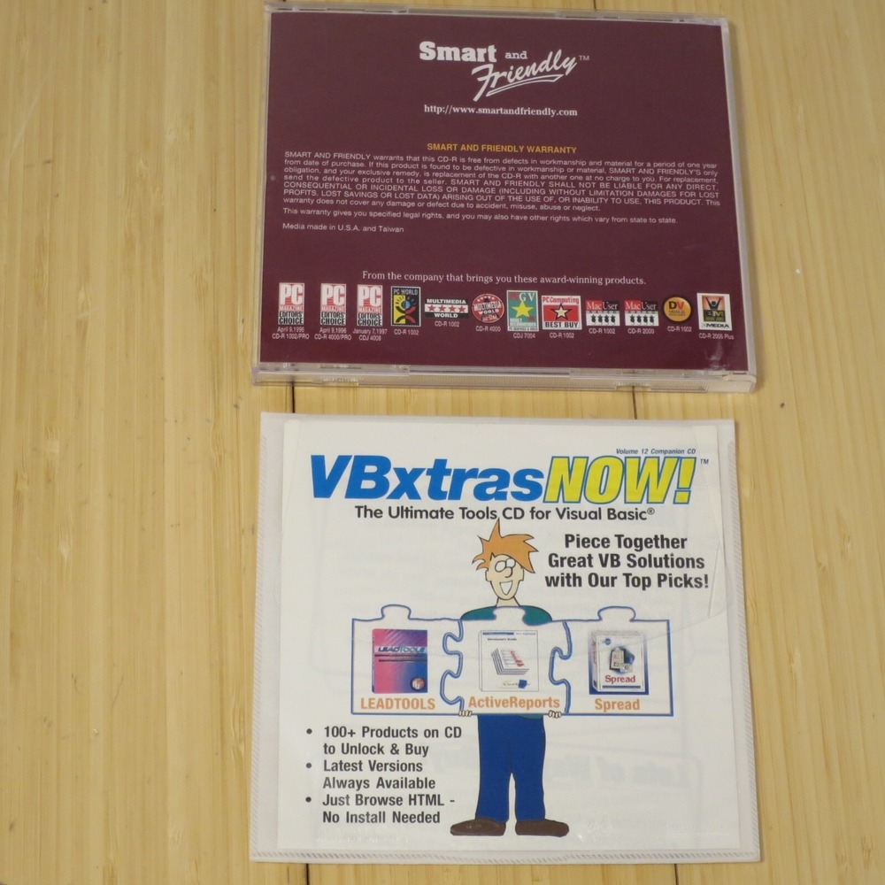 Microsoft Visual Basic Professional 1.0, 4.0, with VB Extras CD & VB 5.0 dev CD - Picture 4 of 4